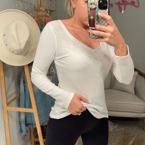 Express white Henley thermal